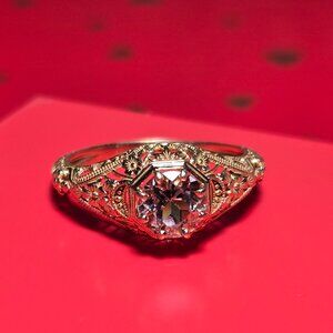 Rose Gold Morganite Ring
